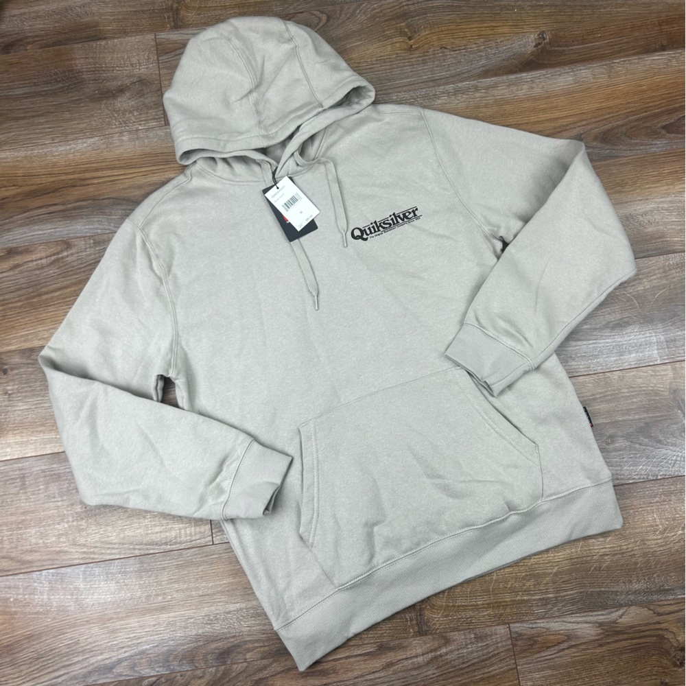 $80 Quiksilver Pullover Fleece Hoodie Mens Size Medium NWT